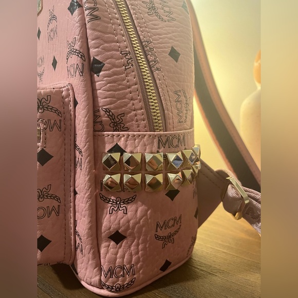 NWT MCM Pink Mini Backpack - Picture 7 of 7